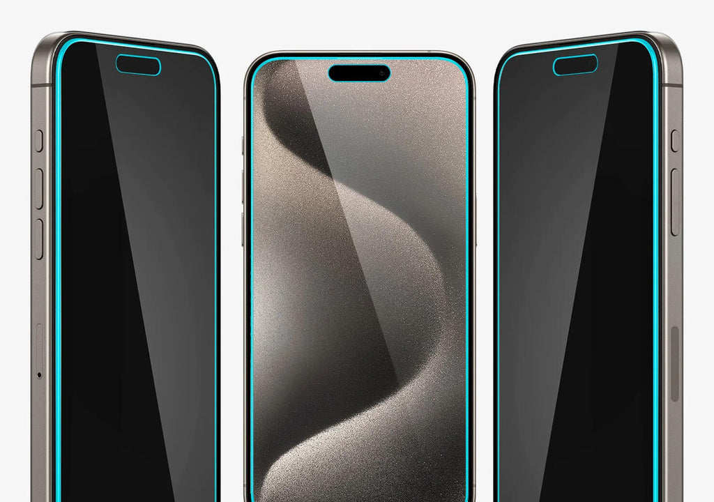 Vidrio Templado para iPhone 15 Pro - Spigen GLAS.tR EZ Fit Privacy (Pack de 2)