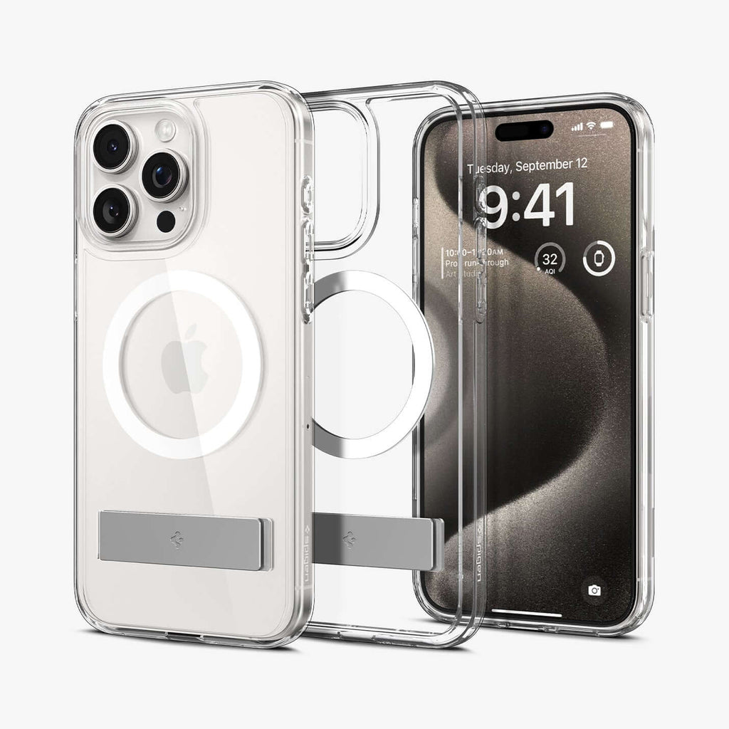 Estuche para iPhone 15 Pro - Spigen Ultra Hybrid S MagFit