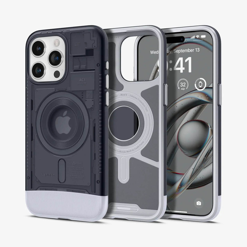 Estuche para iPhone 15 Pro Max - Spigen Classic C1 MagFit