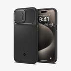 Estuche para iPhone 15 Pro Max - Spigen Optik Armor Magfit - Black