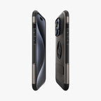 Estuche para iPhone 15 Pro Max - Spigen Slim Armor MagFit - Gunmetal