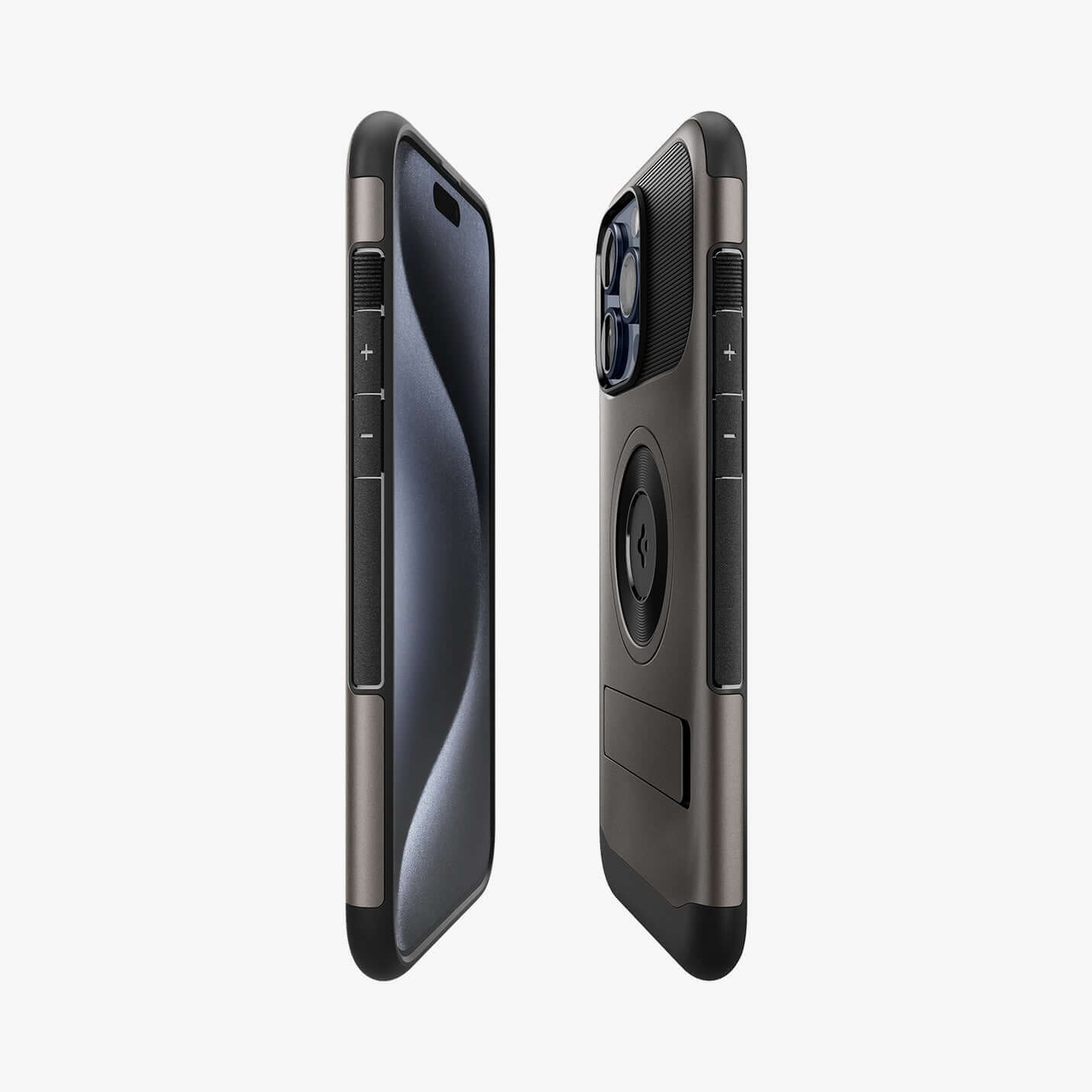 Estuche para iPhone 15 Pro Max - Spigen Slim Armor MagFit - Gunmetal