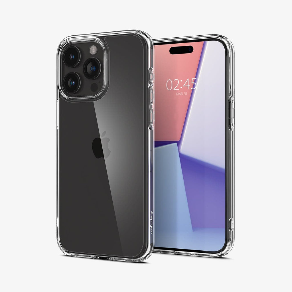 Estuche para iPhone 15 Pro Max - Spigen Ultra Hybrid - Crystal Clear