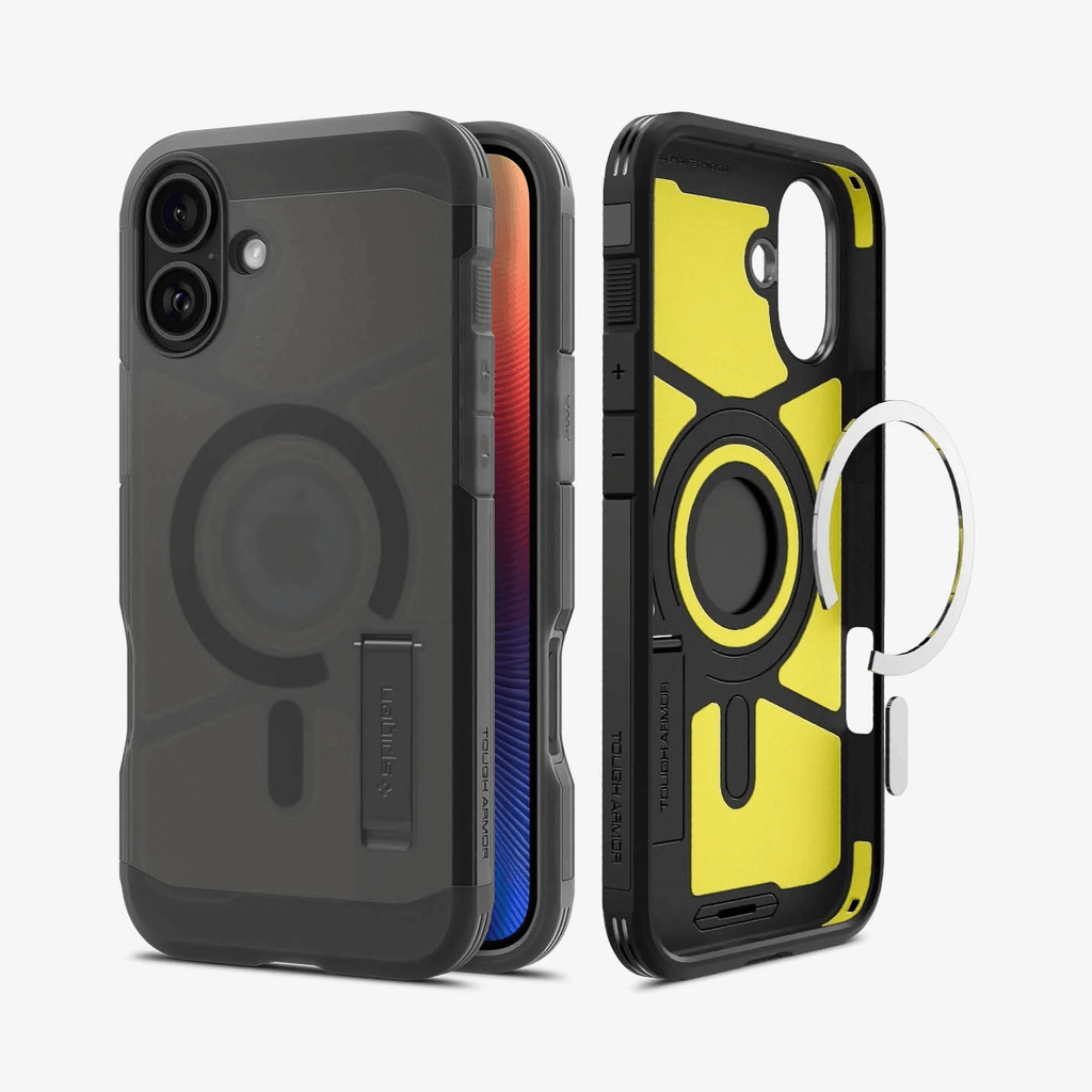 Estuche para iPhone 16 - Spigen Tough Armor AI MagFit - Frost Black
