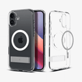 Estuche para iPhone 16 - Spigen Ultra Hybrid S MagFit - Crystal Clear