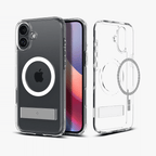 Estuche para iPhone 16 - Spigen Ultra Hybrid S MagFit - Crystal Clear