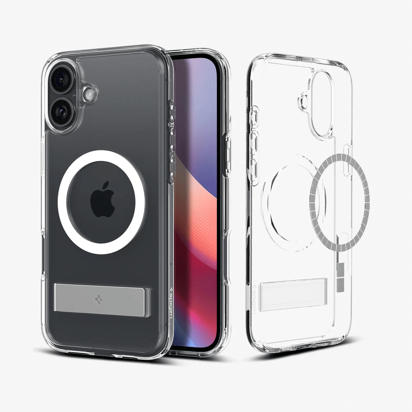 Estuche para iPhone 16 - Spigen Ultra Hybrid S MagFit - Crystal Clear