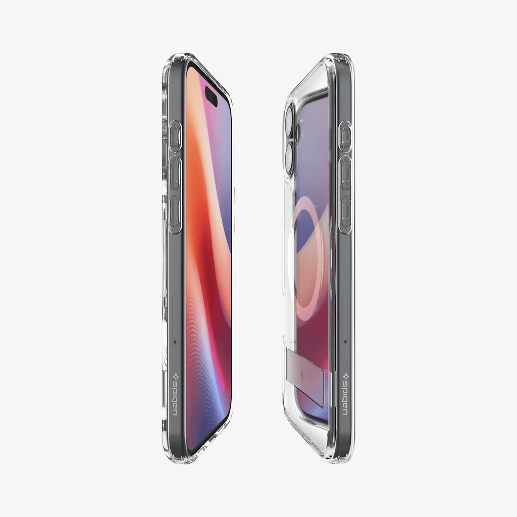 Estuche para iPhone 16 - Spigen Ultra Hybrid S MagFit - Crystal Clear