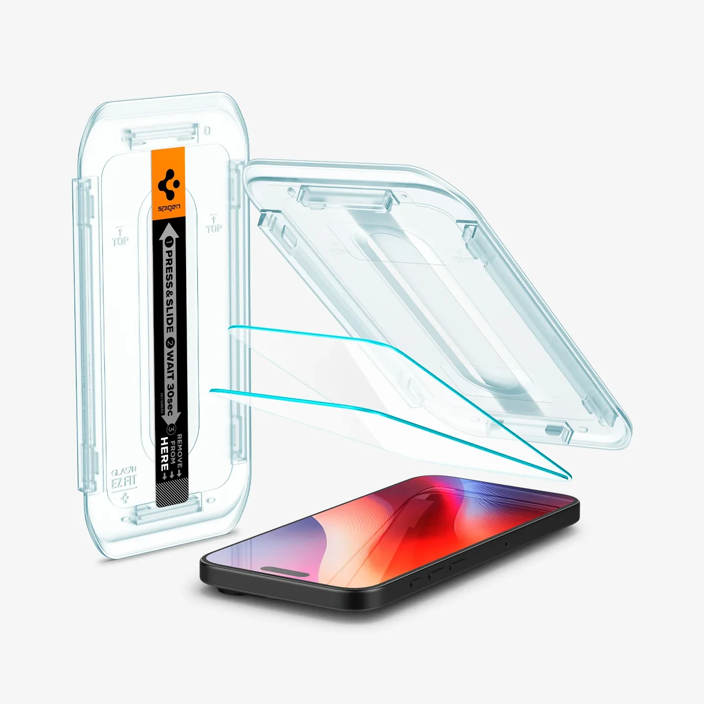 Vidrio Templado para iPhone 17 Pro Max / 16 Pro Max - Spigen GLAS.tR EZ Fit Transparent (Pack de 2)
