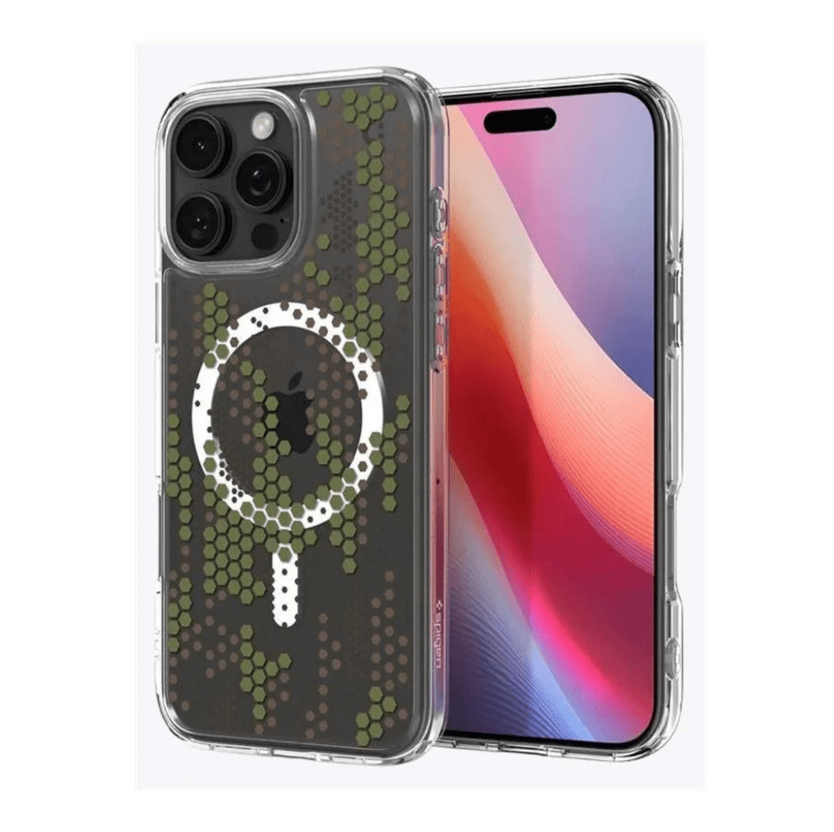 Estuche para iPhone 16 Pro Max - Spigen Ultra Hybrid MagFit Digital Camo
