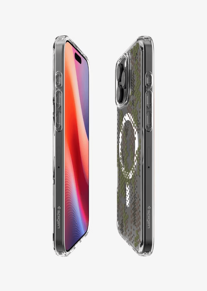 Estuche para iPhone 16 Pro Max - Spigen Ultra Hybrid MagFit Digital Camo