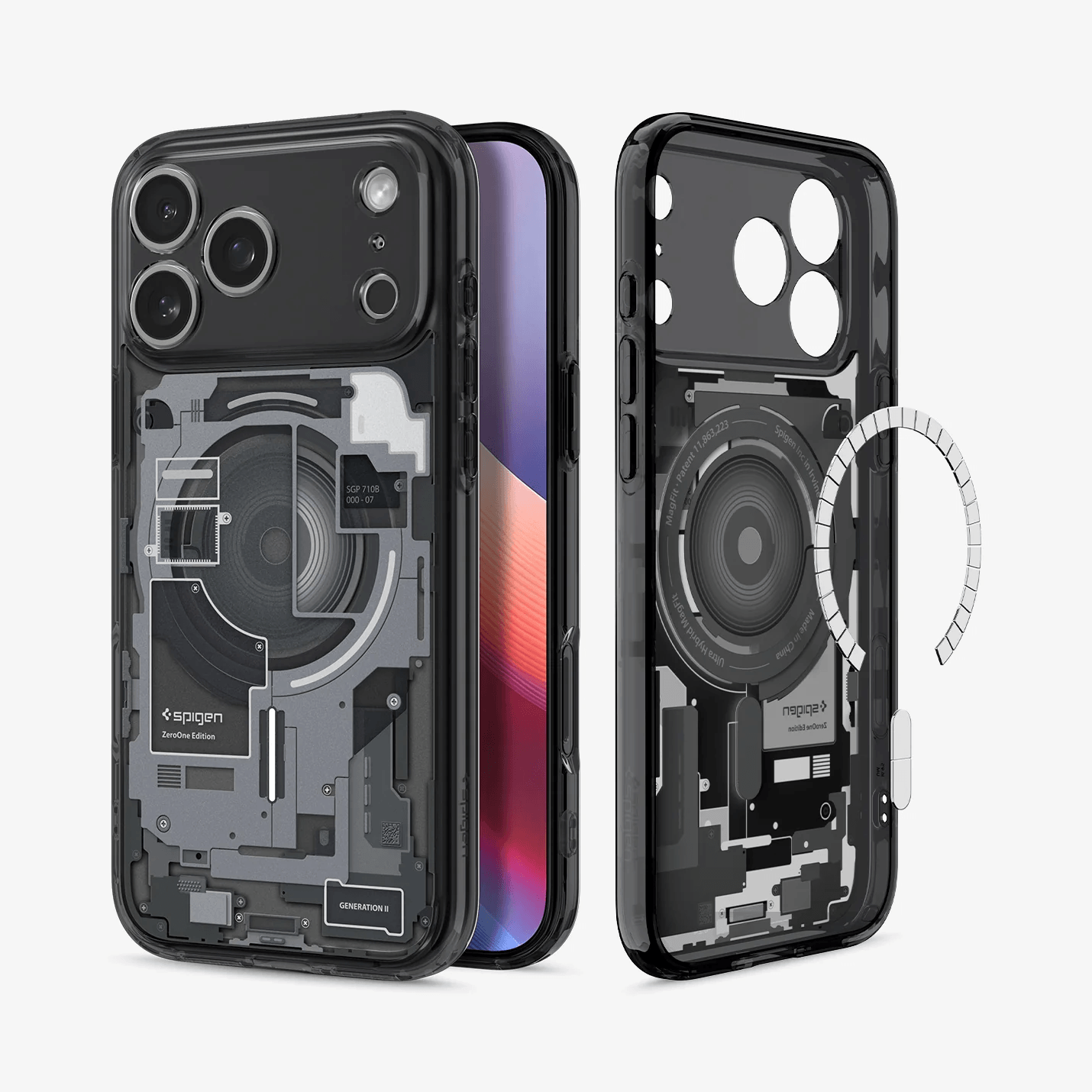 Estuche para iPhone 17 Pro - Spigen Zero One Magfit - Black