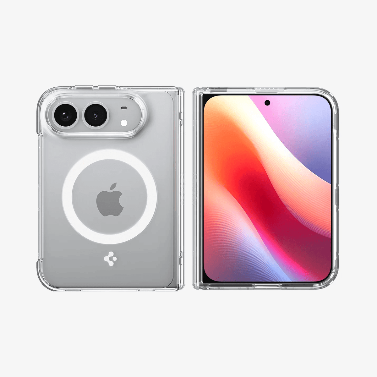 Estuche para iPhone Duo - Spigen Crystal Hybrid Pro MagFit