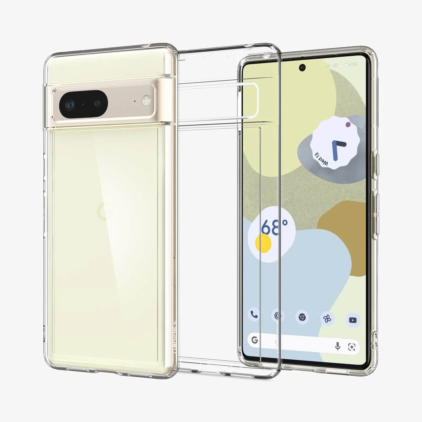 Estuche para Pixel 7 - Spigen Ultra Hybrid Crystal Clear