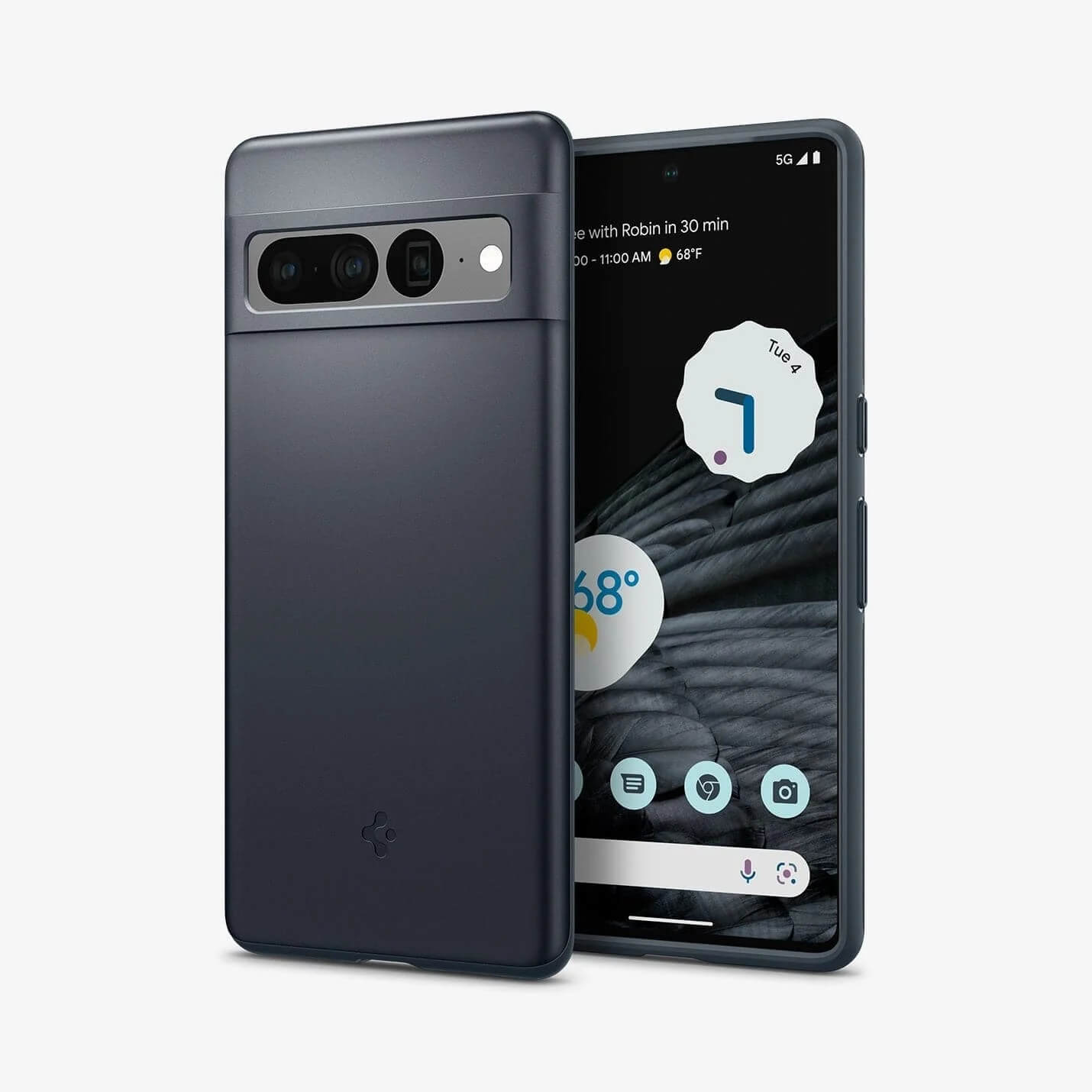 Estuche para Pixel 7 Pro - Spigen Thin FIt - Metal Slate