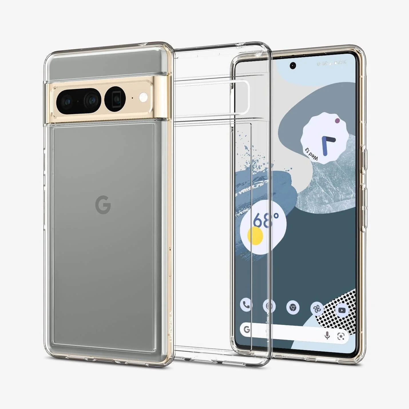 Estuche para Pixel 7 Pro - Spigen Ultra Hybrid Crystal Clear