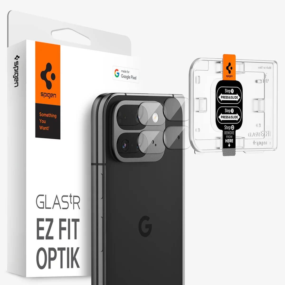 Protector de Cámara para Pixel 9 Pro Fold - Spigen Optik EZ Fit