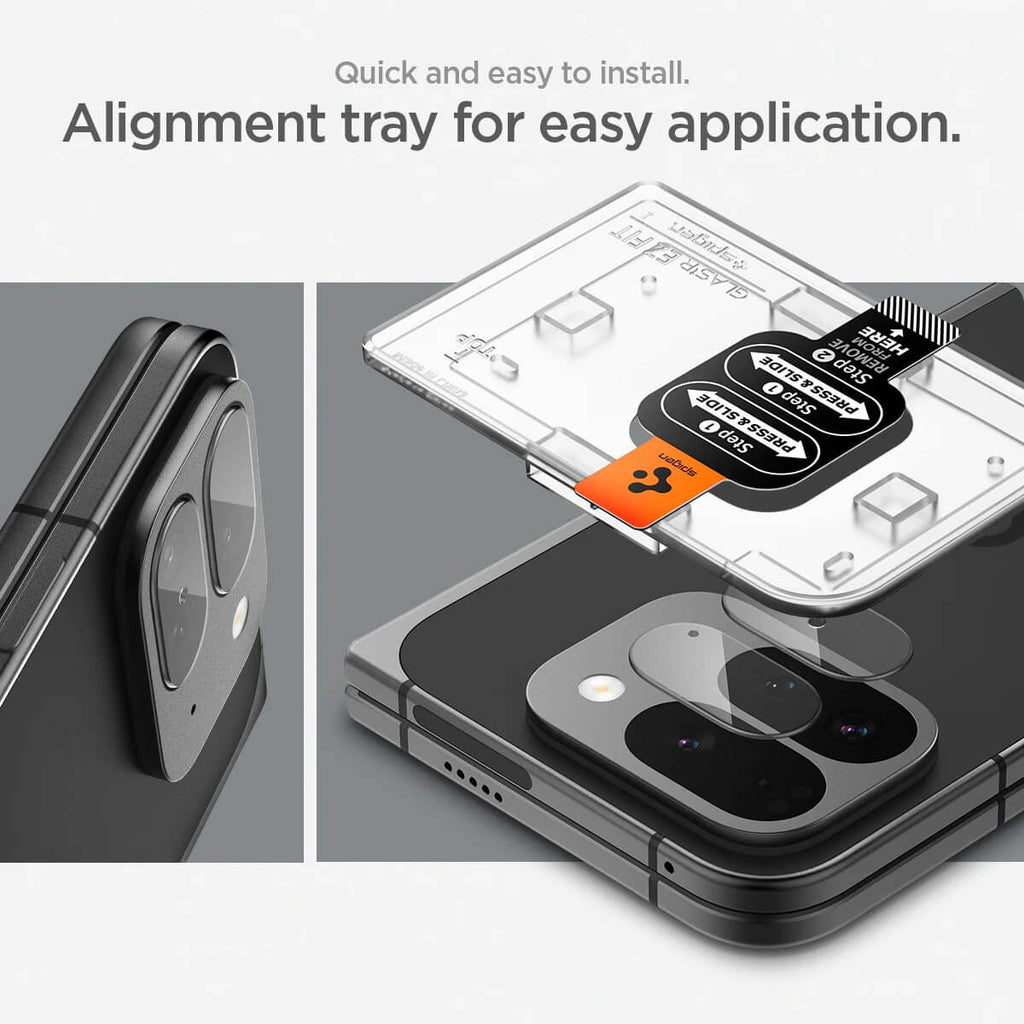 Protector de Cámara para Pixel 9 Pro Fold - Spigen Optik EZ Fit