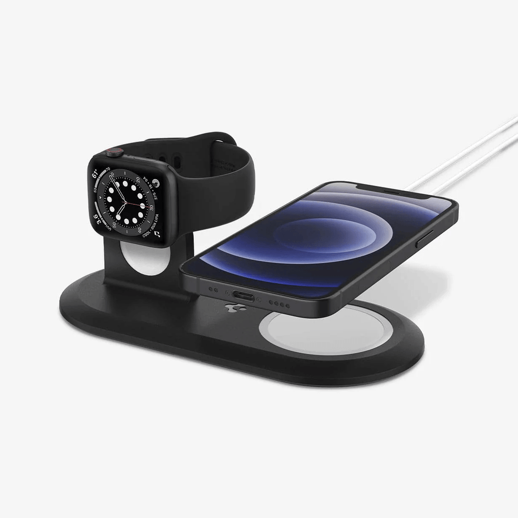 Stand para Apple Watch y iPhone - Spigen MagFit Duo