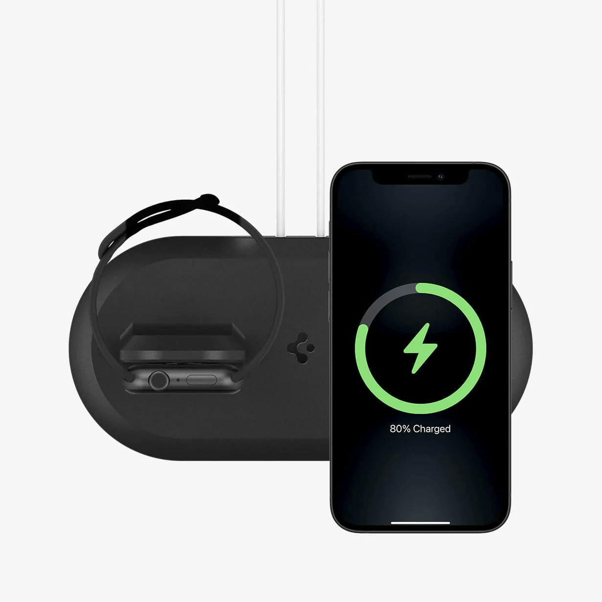 Stand para Apple Watch y iPhone - Spigen MagFit Duo