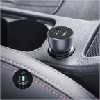 Cargador Dual Carga Rápida 36W para Carro Azul Oscuro - UGreen