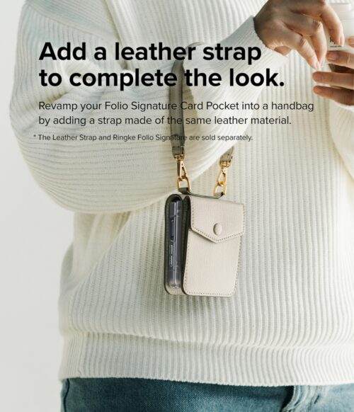 Leather Hand Strap Para Folio Signature