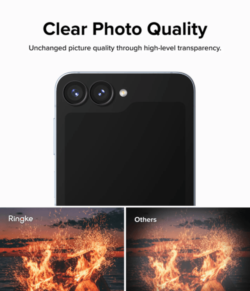Protector de Cámara para Galaxy Z Flip 6 - Ringke Camera Lens Frame Glass (Pack de 2)