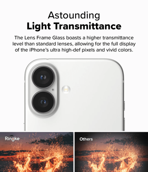Protector de Cámara para iPhone 16 / 16 Plus - Ringke Camera Lens Frame Glass (Pack de 2)