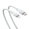 Cable Tipo C a Lightning Baseus Pudding Series Fast Charging 20W 1.2m Stellar White