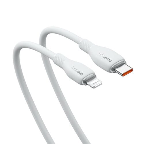 Cable Tipo C a Lightning Baseus Pudding Series Fast Charging 20W 1.2m Stellar White