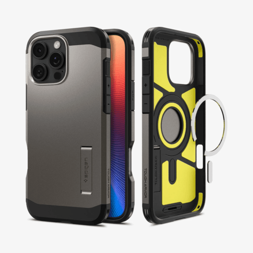 Estuche para iPhone 16 Pro - Spigen Tough Armor AI MagFit