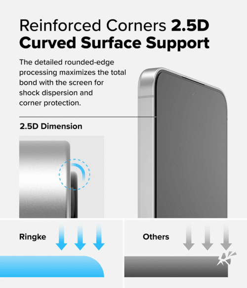 Protector de Pantalla para Galaxy S24 FE - Ringke Easy Slide Tempered Glass
