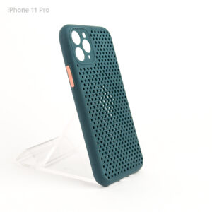Estuche iPhone 11 Pro - Hole Case Azul Pavo Real