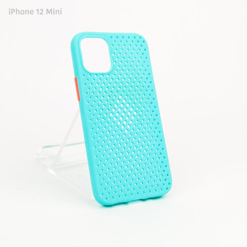 Estuche iPhone 12 Mini - Hole Case Celeste