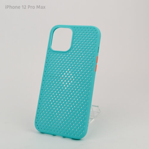 Estuche iPhone 12 Pro Max - Hole Case Celeste