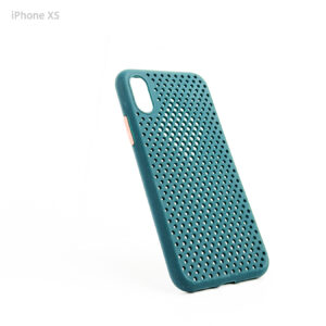 Estuche iPhone X - iPhone XS - Hole Case Azul Pavo Real