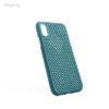 Estuche iPhone X - iPhone XS - Hole Case Azul Pavo Real