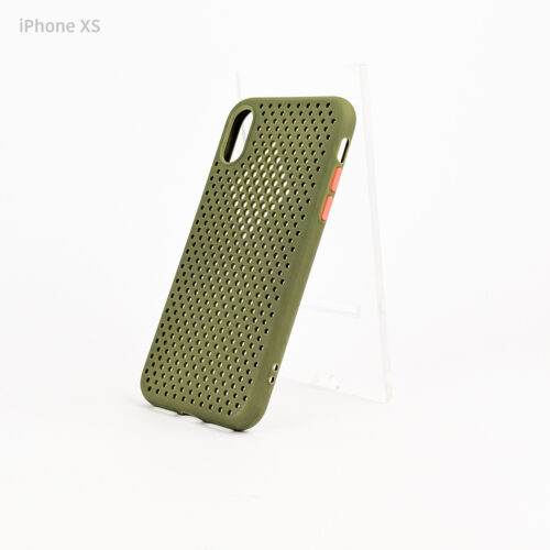 Estuche iPhone X - iPhone XS - Hole Case Verde Olivo