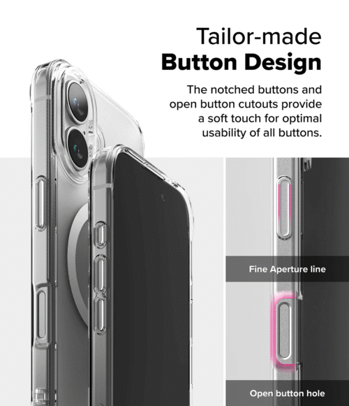 Estuche para iPhone 16 - Ringke Fusion Magnetic Transparente Mate