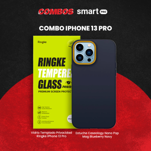 2 Combo iPhone 13 Pro Nano Pop + Vidrio Templado Privacidad