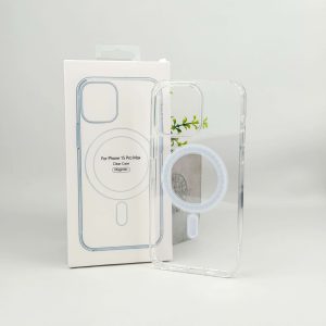 iPhone 15 Pro Max-1 Estuche para iPhone 15 Pro Max - Transparente Magnético