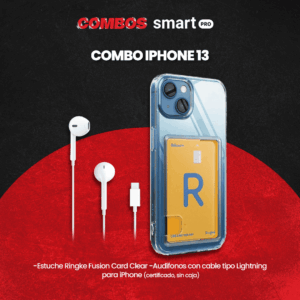 Combo iPhone 13 Fusion Card + Audífonos Lightning