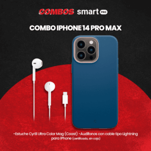 Combo iPhone 14 Pro Max Ultra Color + Audífonos Lightning