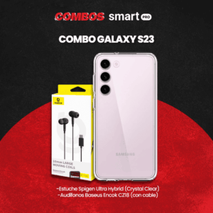 Combo para Galaxy S23 Ultra Hybrid + Auriculares Baseus Encok CZ18