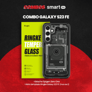 Combo para Galaxy S23 FE Spigen Zero One + Ringke Vidrio Templado Transparente