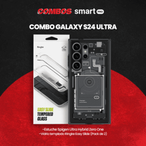 21 Combo para Galaxy S24 Ultra Spigen Zero One + Ringke Vidrio Templado Transparente