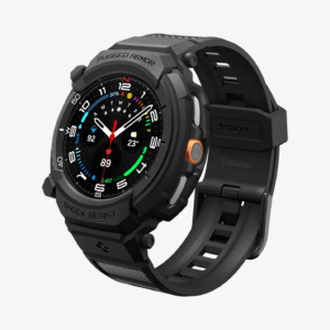 Estuche + Banda para Galaxy Watch - Spigen Rugged Armor Pro - Matte Black