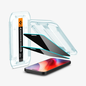 Vidrio Templado para iPhone 17 Pro / 17 / 16 Pro - Spigen GLAS.tR EZ Fit - Privacy